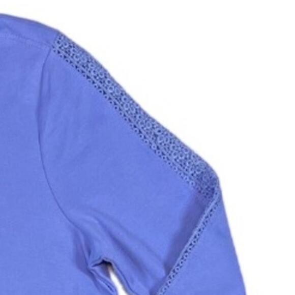 Appleseed's Long Sleeve Top in Purple | Size L - Picture 2 of 4